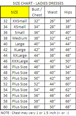 Size Charts